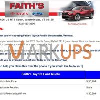 Faith's Toyota Ford